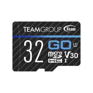 TEAM 十銓GO 4K Micro SDHC/SDXC UHS-I 32G運動攝影記憶卡 黑色