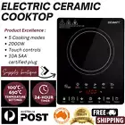 Portable Electric Cooktop 10 Level Induction 2000W Cooker Stove Kitchen