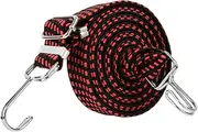 SEWACC High Elastic Luggage Binding Strap Portable Tie Down Rope for Bicycles Motorcycles Travel Use Red Durable Practical Elastic Luggage Belt for Secure Storage