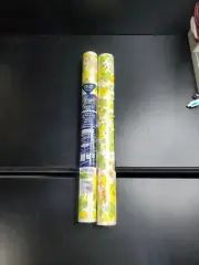 2 Rolls Magic Cover Vinyl Drawer And Shelf Liner #281 Blossoms Avocado Kitchy