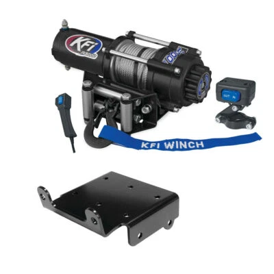 KFI Winch Kit 3000 lb For Polaris Sportsman 500 2005-2010 (Steel Cable)