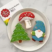 Gnome Enchanted Woodland 3-Pc. Cookie Cutter Set Made in USA by Ann Clark, Gnome, Mushroom, Tree