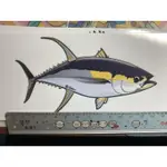 海水版 釣魚/魚型大張防水貼紙