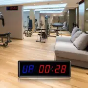 1.5inch Interval Timer Gym Stopwatch Home Fitness Wall Clock Count Down Up