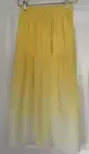 Nation Ltd Yellow Ombre textured tiered midi skirt raw hem XS pull on NWT USA