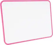 CANIGHT Small Whiteboard Large Easel Message Board Framed Whiteboard Erase Magnetic Board for Fridge Handwriting Practice Whiteboard Double Sided Writing Board Whiteboard Hanging Abs Pink