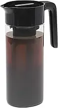 Goodful Cold Brew Iced Coffee Maker, Durable, Shatterproof Tritan Pitcher, Leak-Proof Lid, Large Capacity with Deluxe Stainless Steel Filter, 2.25-Quart, Black