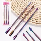3pcs/set Manicure Cuticle Remover Double Side Rust-proof Comfortable Grip Nail