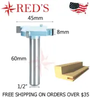 Tideway Carbide IND LC90609408 45mm 8mm CNC Slotting/Slot 1/2" shank router bit