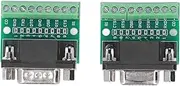 DB9 Male Female Connector - Male Female Screw Terminal - 9 Pin 9 Hole Conversion Board for RS232 RS485 - DB9 Male Female Connector Adapter Screw Terminal
