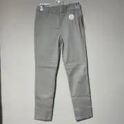 Wonder Nation Girls Khaki Pants Size 14. NWT! Flat Front, Straight. With Stretch