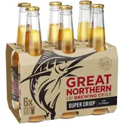 Great Northern Brewing Co Super Crisp Lager Bottle 330ml x 6 Pack