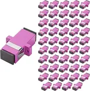 50Pcs SC to SC OM4 Multi-Mode Couplers, Simplex Fiber Optical Adapters Cable Connectors