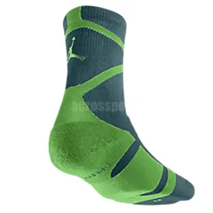 Nike 襪子 Air Jordan Dri-Fit 綠 單雙入 中筒襪 長襪 喬丹 吸濕快乾 589042-307