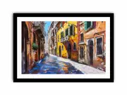 Via della Conciliazione Italy Street Canvas Framed Art
