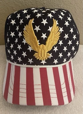 Donald Trump Official Freedom MAGA Cap / Hat Patriotic American Flag Eagle USA