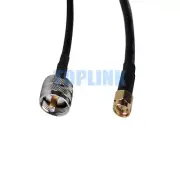SMA Male to UHF PL-259 Male Plug Adapter RF Pigtail Coax Cable RG58 for Wireless