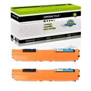 2PK CE311A 126A Cyan Toner Cartridge For HP Color LaserJet 100 MFP M175nw M175A