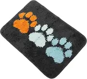 TOGEVAL Unique Non Skid Bath Mat for Bathroom Soft Comfortable Water Absorption Pad Durable Stylish Pet Doormat Quick Drying Easy to Clean