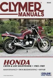Clymer Shop Repair Manual fits Honda CB650SC Nighthawk 650/CB550SC Nighthawk 550