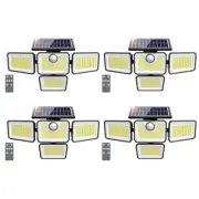3000LM Solar Lights Outdoor, 4 Adjustable Heads Motion Sensor Lights, 3 Mode,...