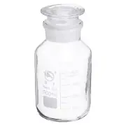 500mL Clear Reagent Media Graduated Borosilicate Glass Storage Bottle Clear Cap