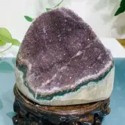 1436g Natural Amethyst Geode Mineral Specimen Crystal Quartz Energy Decoration