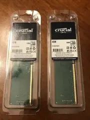 Crucial 2x4GB (8GB) DDR4 2400 MHz PC4-19200 Desktop RAM CT4G4DFS824A