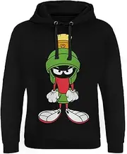[Looney Tunes] Officially Licensed Marvin The Martian Attitude Epic Hoodie (Black), X-Large