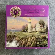 Thomas Kinkade 1000 Pc Puzzle Painter Of Light Glow in the Dark 2003 New Sealed