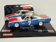 Slot car carrera Evolution 27641 - Plymouth Road Runner #7 Bouquet Stott