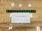 Snap on Tools NEW GREEN 3/8” SAE Lock-A-Socket Magnetic Rail Organizer LAS38SG