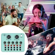 Bluetooth Wireless Microphone Webcast Live Sound Card DJ Audio Broadcast Headset