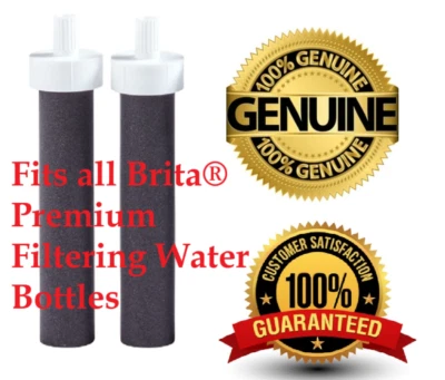2 Pack NEW Brita Premium Bottle Water Carbon Filter Replacement