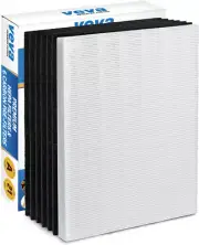 VEVA HEPA Filter with 6 Activated Carbon Pre Filters Compatible 115115 Size 21 A