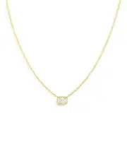 Roberto Coin 18K Yellow Gold Tiny Treasure Diamond Pendant Necklace, 18