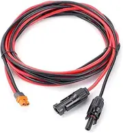 Aswalling Solar Charge Cable XT60I-F Adapter 12AWG Cable Connector Extension Wire for Solar Panel Generator Power Battery B