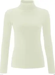 [NY Deluxe Edition] Women Ladies Ribbed Stretch Polo Turtle Neck Rib Top Jumper UK Size S/M M/L