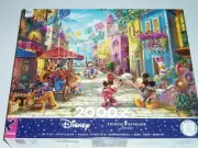 Thomas Kinkade Disney 2000 Pc Jigsaw puzzle Mickey and Minnie in Mexico NIB
