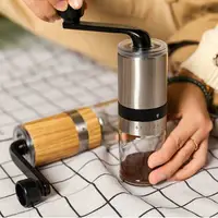 在飛比找樂天市場購物網優惠-咖啡磨豆機 咖啡研磨器 磨粉機 不銹鋼手動研磨器 咖啡豆研磨