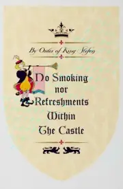 Disney King Stefan’s Banquet Hall No Smoking 11" x 17" Collector's Poster