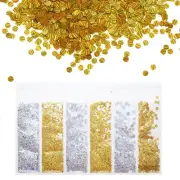 Colors Circles Chunky Glitters Resin Epoxy Accessories Crafts Sequins Decor