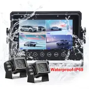 Waterproof 7" Monitor 2X 12V/24V 700TVL Reversing Sony CCD Camera For Boat Truck