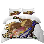 Ramen Noodles Chopsticks Funny Unicorn Quilt Cover