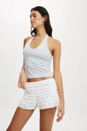 [Cotton On Women] Cotton On Women - Billie Bloomer Short - White frill 14 WHITE FRILL