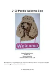 Poodle Dog Welcome Sign- Plastic Canvas Pattern or Kit