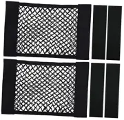 Universal Mesh Cargo Net Car Storage Net Wall 15" x 9.5"(2 Packs, W/Loop))