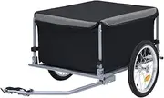 Bike Trailer Black and Grey 65 kg,Bicycle Trailers 11.4KG-92590