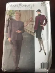 Vogue Pattern 8791 Misses' Loose-Fitting Lined Jacket, Skirt & Pants 14 16 18