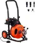 VEVOR 50ft 1/2" Electric Drain Cleaner Machine Drain Auger Snake Sewer Auto Feed